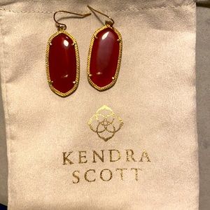 Kendra Scott Elle Drop Earrings Gold & Orange